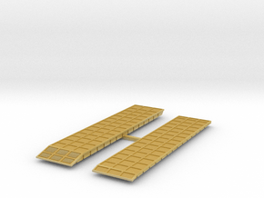P1 Barge Causeway Section W Ramp 3x13+P3+P4 1to285 in Tan Fine Detail Plastic