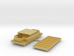 P1 Barge Mortar 3x8 1to285 in Tan Fine Detail Plastic