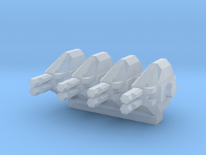 Colonial Marine APC 1 To 285 Extra Turrets V2 4 Tu in Clear Ultra Fine Detail Plastic