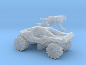 All-Terrain Vehicle with weapons in Clear Ultra Fine Detail Plastic