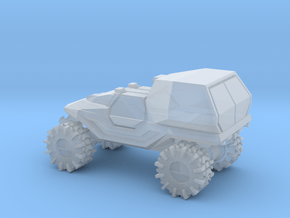 All-Terrain Vehicle with enclosed cargo area in Clear Ultra Fine Detail Plastic
