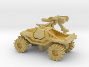 All-Terrain Vehicle closed cab with weapons in Tan Fine Detail Plastic