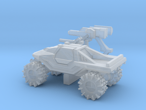 All-Terrain Vehicle closed cab with weapons in Clear Ultra Fine Detail Plastic