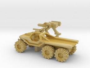 All-Terrain Vehicle 6x6 with open cargo bed in Tan Fine Detail Plastic