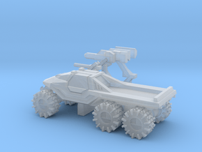 All-Terrain Vehicle 6x6 closed cab with weapons in Clear Ultra Fine Detail Plastic
