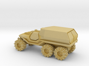 All-Terrain Vehicle 6x6 with enclosed cargo area in Tan Fine Detail Plastic