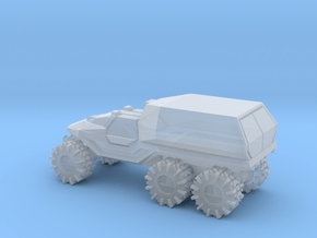 All-Terrain Vehicle 6x6 with enclosed cargo area in Clear Ultra Fine Detail Plastic