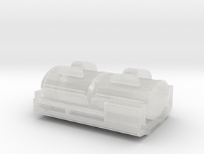 1/87 Scale CCKW Fuel Tanks in Clear Ultra Fine Detail Plastic