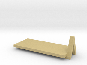 1 to 285 mod bed moduals 4 axle flat rack in Tan Fine Detail Plastic