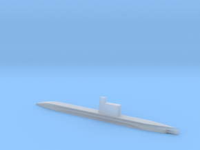 1/2400 Scale Quebec Russian Submarine in Clear Ultra Fine Detail Plastic