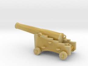 1/72 Scale 32 Pounder M1829 on Naval Carriage in Tan Fine Detail Plastic