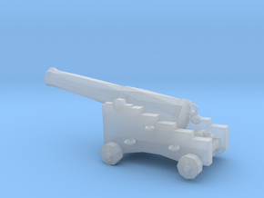 1/72 Scale 32 Pounder M1829 on Naval Carriage in Clear Ultra Fine Detail Plastic
