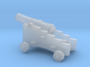 1/72 Scale 6 Pounder Naval Gun in Clear Ultra Fine Detail Plastic
