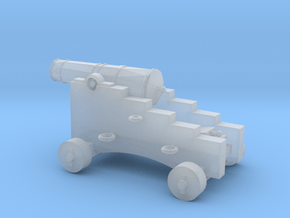 1/87 Scale 4 Pounder Naval Gun in Clear Ultra Fine Detail Plastic