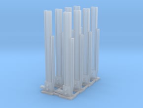 1/64 Jack 48 inches Tall Set of 8 in Clear Ultra Fine Detail Plastic