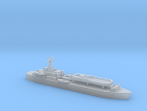 1/2400 Scale British LST-3 with LCT 6 in Clear Ultra Fine Detail Plastic