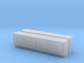 1/64 Side Tool Box - 1.175" long in Clear Ultra Fine Detail Plastic