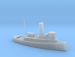 1/285 Scale 100 foot wooden harbor tug Retriever in Clear Ultra Fine Detail Plastic
