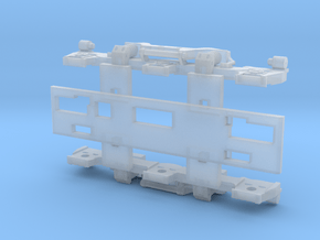 Alco Hi-Adhesion 3-Axle Truck (N) in Clear Ultra Fine Detail Plastic
