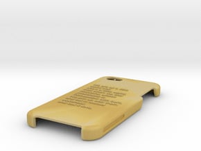 Final Iphone Case Design in Tan Fine Detail Plastic