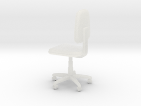 Office Swivel Chair in Clear Ultra Fine Detail Plastic