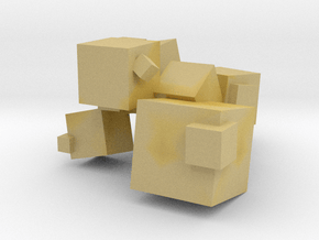 Cubes in Tan Fine Detail Plastic
