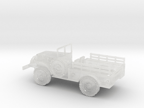 1/87 Scale Dodge WC-51 Troop Carrier in Clear Ultra Fine Detail Plastic