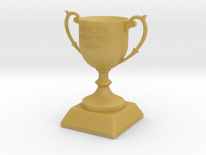 Father's Day Trophy in Tan Fine Detail Plastic