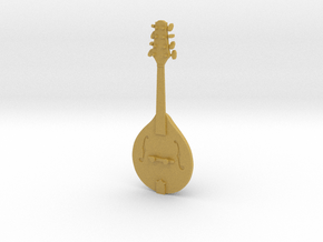 Mandolin in Tan Fine Detail Plastic