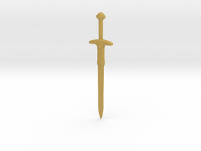 Minecraft Diamond Sword in Tan Fine Detail Plastic