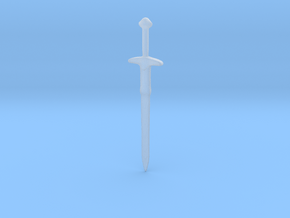 Minecraft Diamond Sword in Clear Ultra Fine Detail Plastic