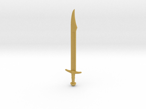 Falchion Sword in Tan Fine Detail Plastic