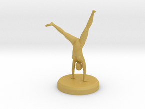 Female Gymnastics - Cartwheel in Tan Fine Detail Plastic