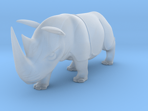 Rhinoceros Statue in Clear Ultra Fine Detail Plastic