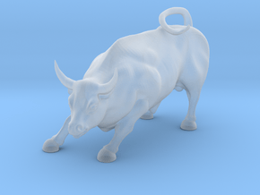 Charging Bull Statue Of Wall Street in Clear Ultra Fine Detail Plastic