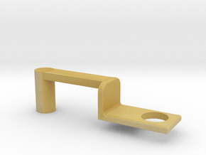 Train Hitch Rounded 3 in Tan Fine Detail Plastic