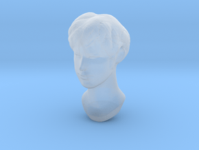 Female Head 2 in Clear Ultra Fine Detail Plastic