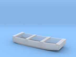 1/72 Scale 12 ft Punt General Purpose Work Boat US in Clear Ultra Fine Detail Plastic