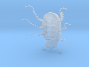 Dung Beetle in Clear Ultra Fine Detail Plastic