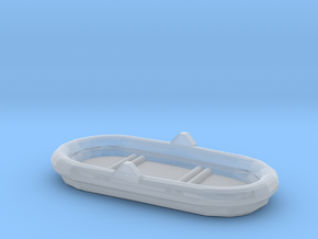 1/72 Scale 4 Person Inflatable Raft Mk 2 USN in Clear Ultra Fine Detail Plastic