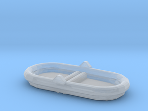 1/96 Scale 7 Person Inflatable Raft Mk 2 USN in Clear Ultra Fine Detail Plastic