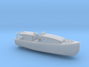 1/192 Scale 35 ft Motor Boat in Clear Ultra Fine Detail Plastic