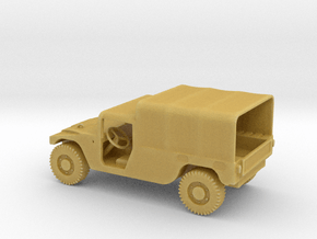 1/87 Scale HMMWV Pickup Covered in Tan Fine Detail Plastic