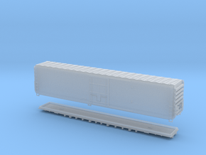 N Scale 70 ft Cryo-Trans Reefer in Clear Ultra Fine Detail Plastic