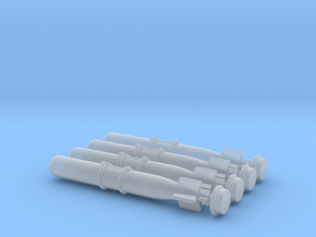1/72 Scale  Mk 46 Torpedo with Chute in Clear Ultra Fine Detail Plastic