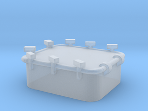 1/72 Scale 36 x 30 inch Armored Hatch in Clear Ultra Fine Detail Plastic