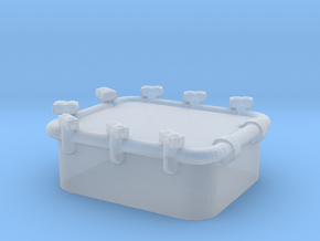 1/96 Scale 36 x 30 inch Armored Hatch in Clear Ultra Fine Detail Plastic