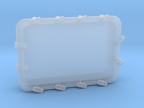 1/96 Scale 54 x 36 inch Armored Hatch in Clear Ultra Fine Detail Plastic
