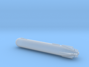 1/72 Scale Mk 37 Mod 0 Torpedo in Clear Ultra Fine Detail Plastic