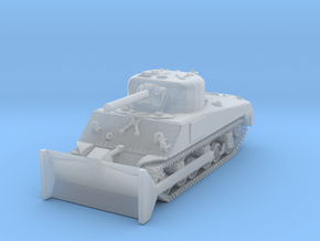 1/72 Scale M4E3 M1 Dozer Tank in Clear Ultra Fine Detail Plastic